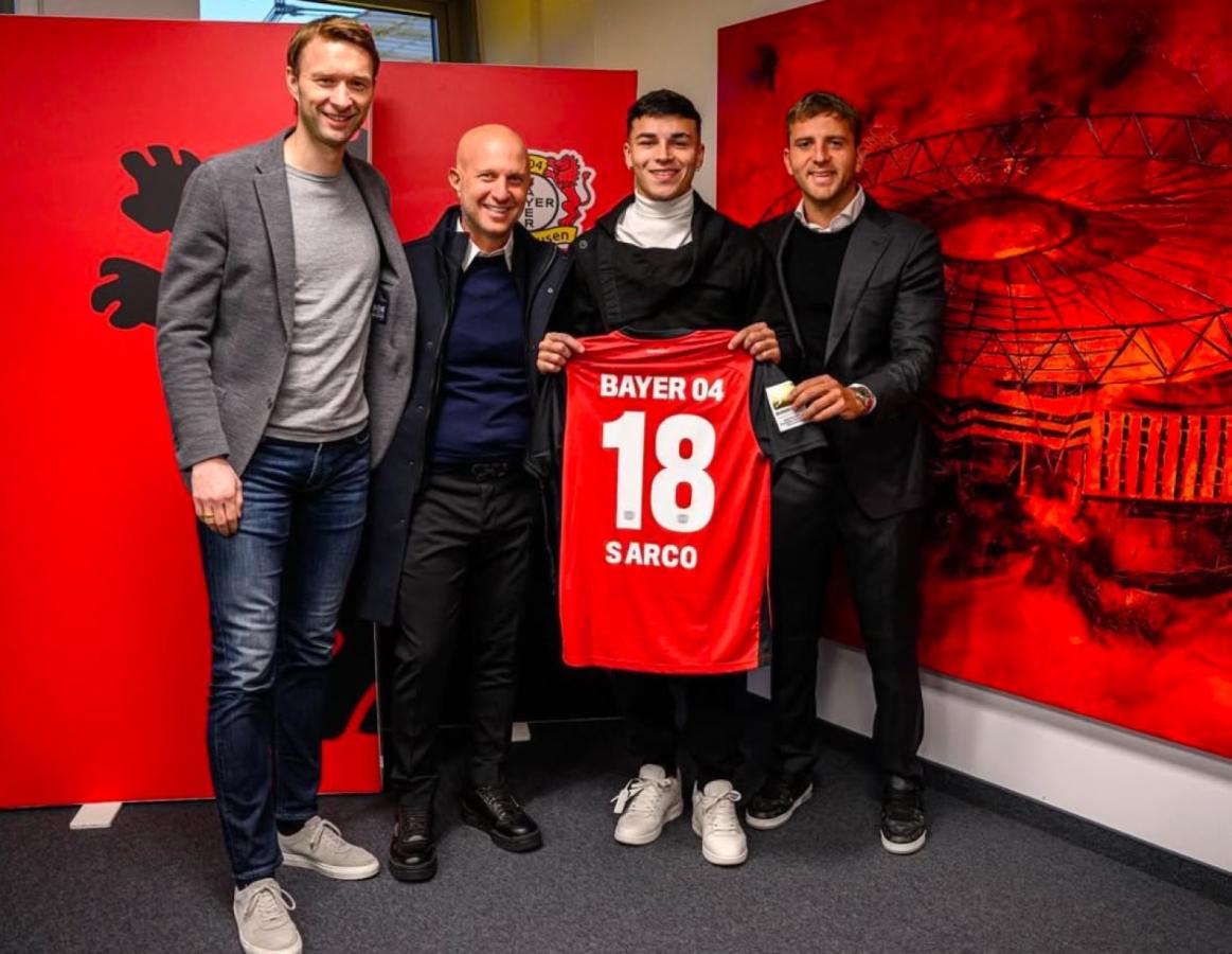 Imagen Sarco llegó a Bayer Leverkusen en enero y aún no debutó en Primera.