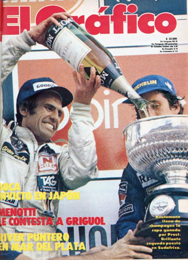 Imagen Carlos Reutemann, tapa de El Gráfico.