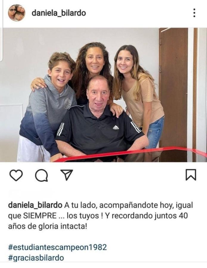 Imagen El posteo de Daniela Bilardo en Instagram