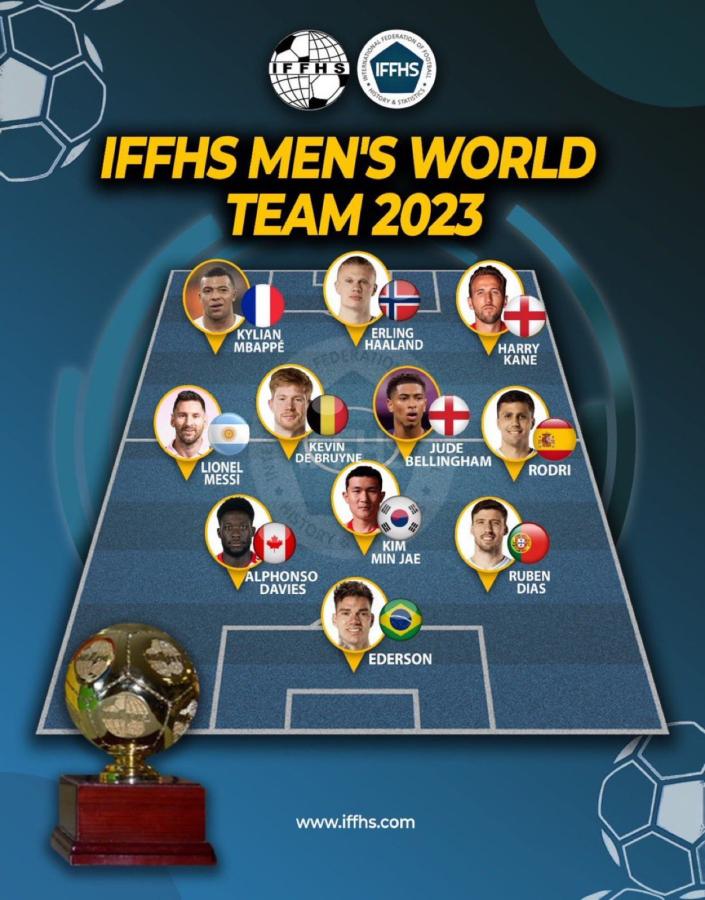 Imagen El 11 ideal de 2023 según la IFFHS