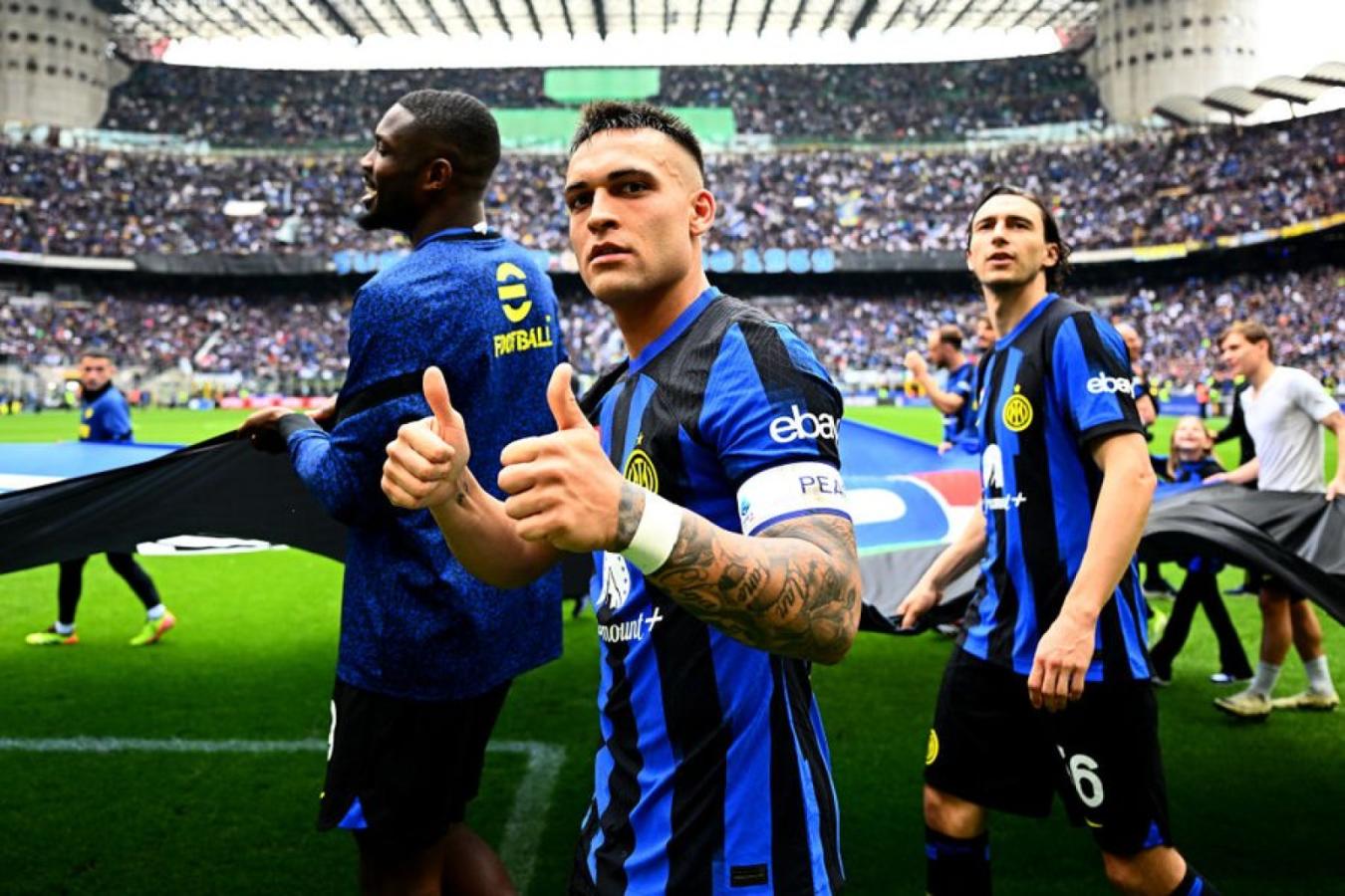 Imagen Lautaro Martínez, capitán y líder absoluto de Inter, con el que acaba de consagrarse campeón.