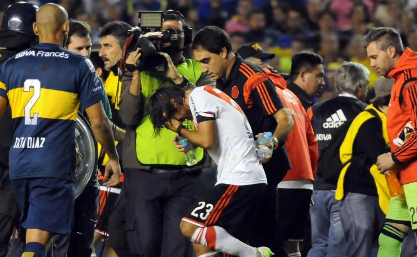 Imagen A diez años del ataque con gas pimienta contra los jugadores de River.