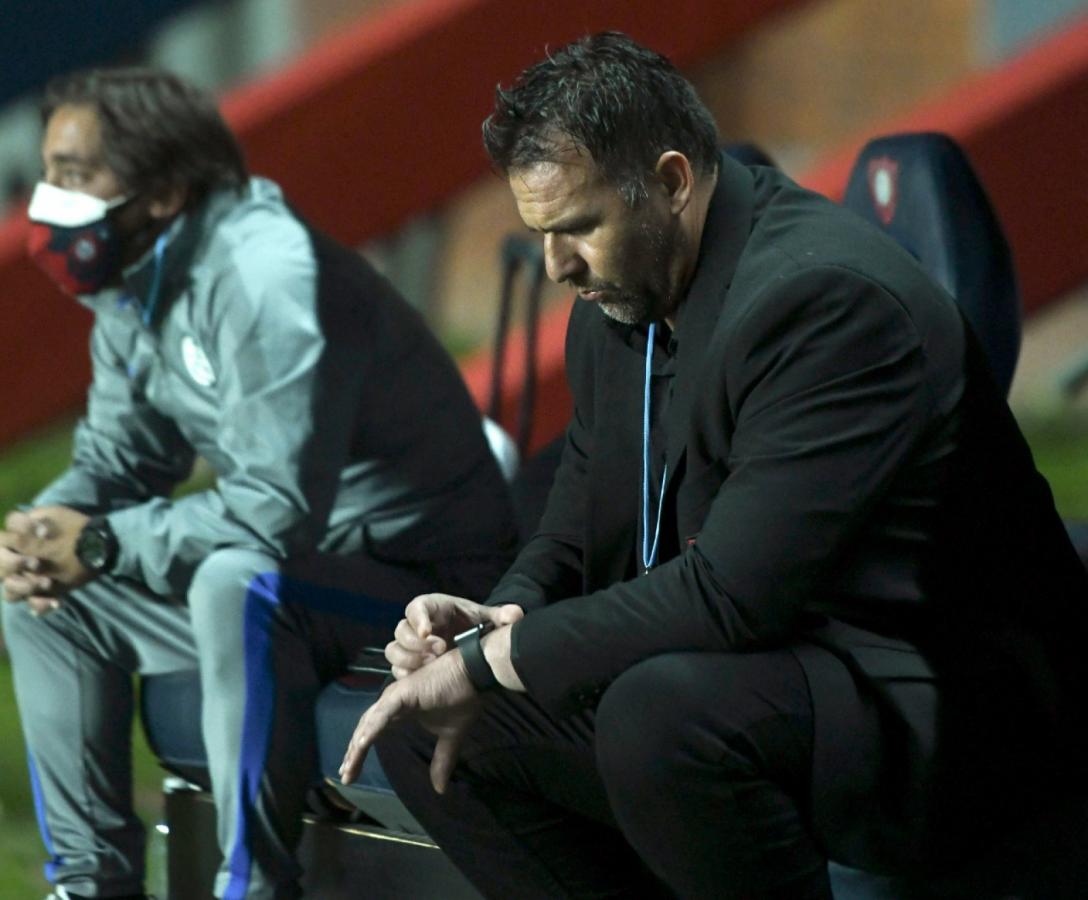 Imagen Dabove no le puede encontrar la mano al equipo. Dura derrota de San Lorenzo en su debut por la Sudamericana. Foto: Staff Images / CONMEBOL