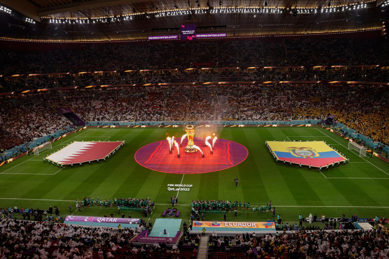 Imagen Qatar - Ecuador, el partido inaugural del Mundial 2022 (Odd ANDERSEN / AFP)