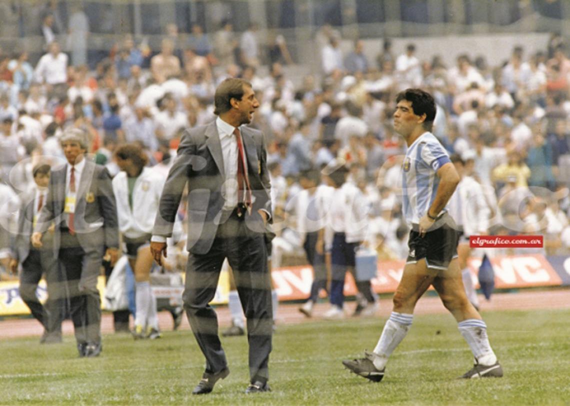 Imagen Bilardo y Maradona.