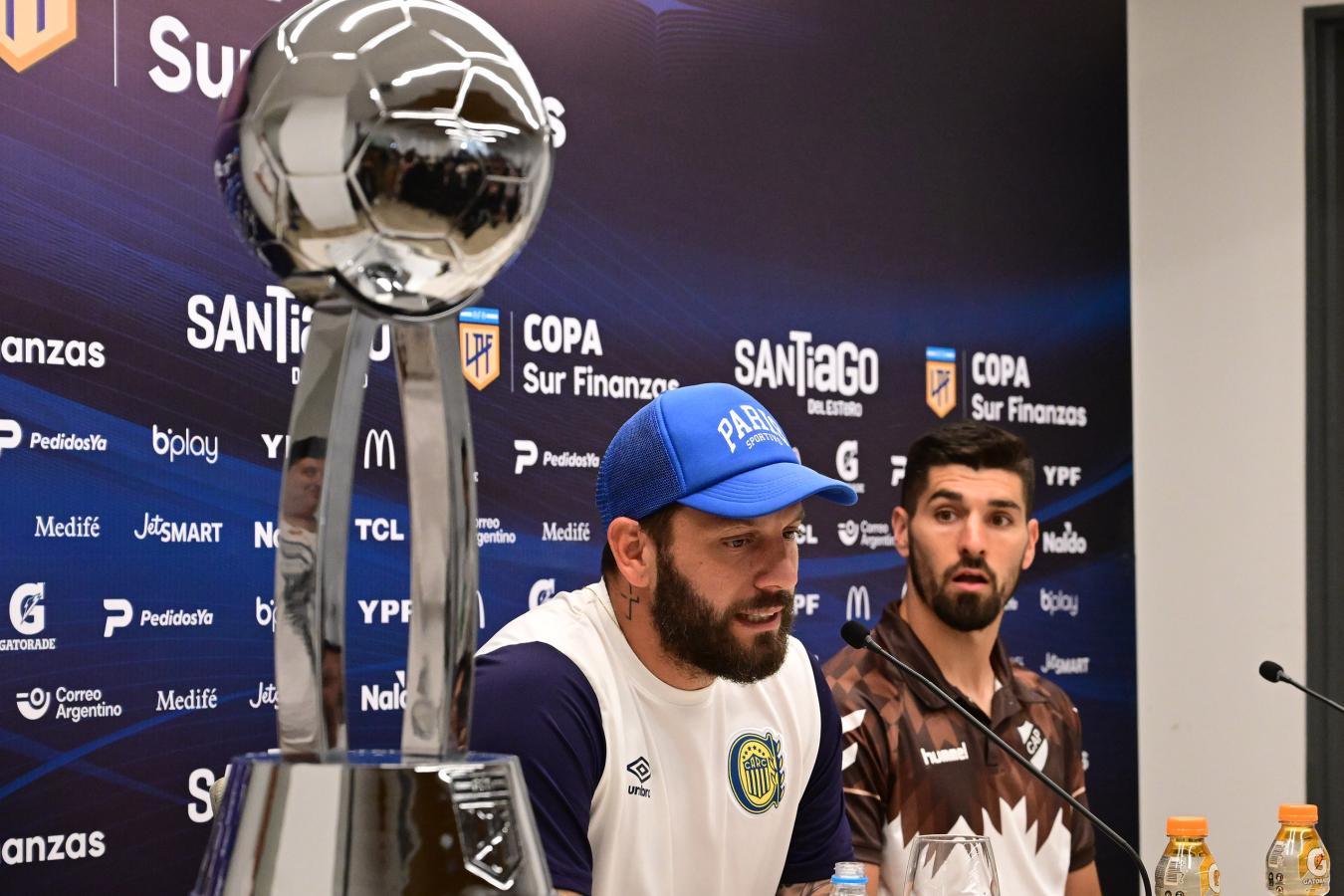 Imagen Jorge Broun y Gastón Suso, previo a la final de la Copa de la Liga.