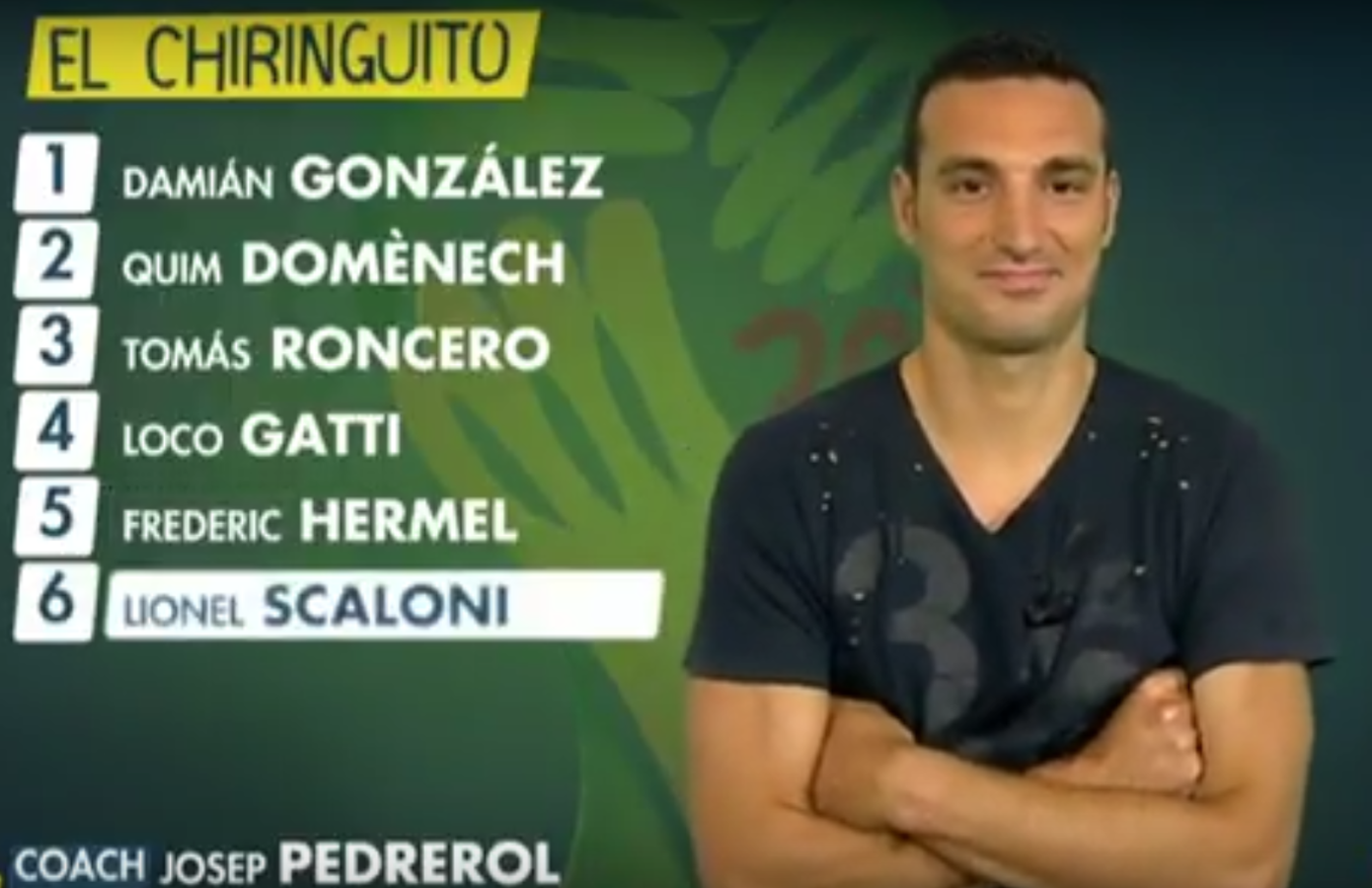 Imagen Lionel Scaloni en el Chiringuito.
