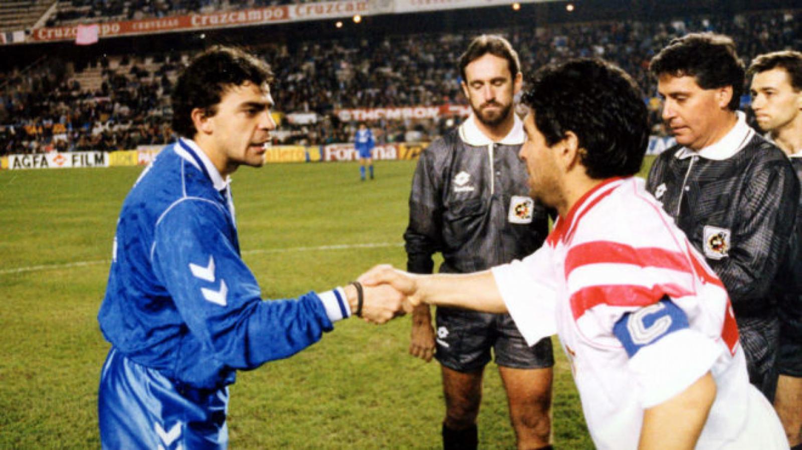 Con Maradona como figura, Sevilla venció 2-0 al Real Madrid en 1992.