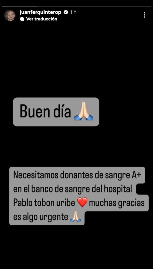 Imagen La historia subida por Juanfer a su cuenta de Ig.