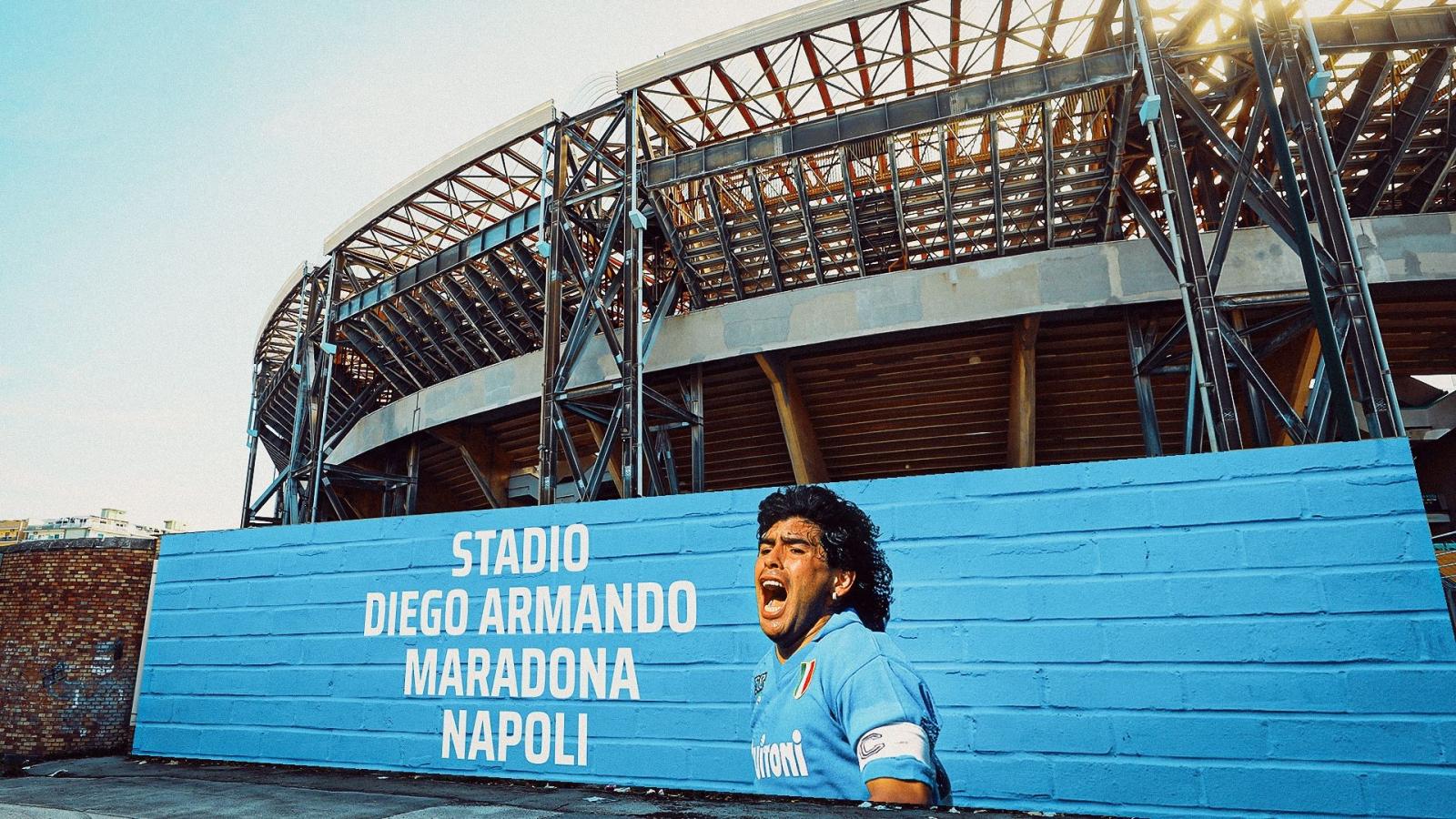 Imagen Tras la muerte del 10, e estadio pasó a llamarse Diego Armando Maradona.