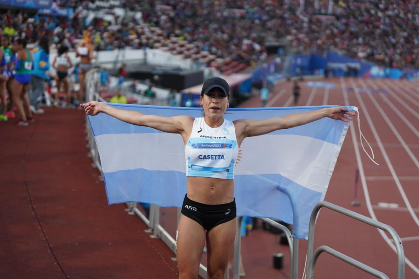 Imagen Belén Casetta: oro con récord panamericano apenas 6 meses después de ser mamá.