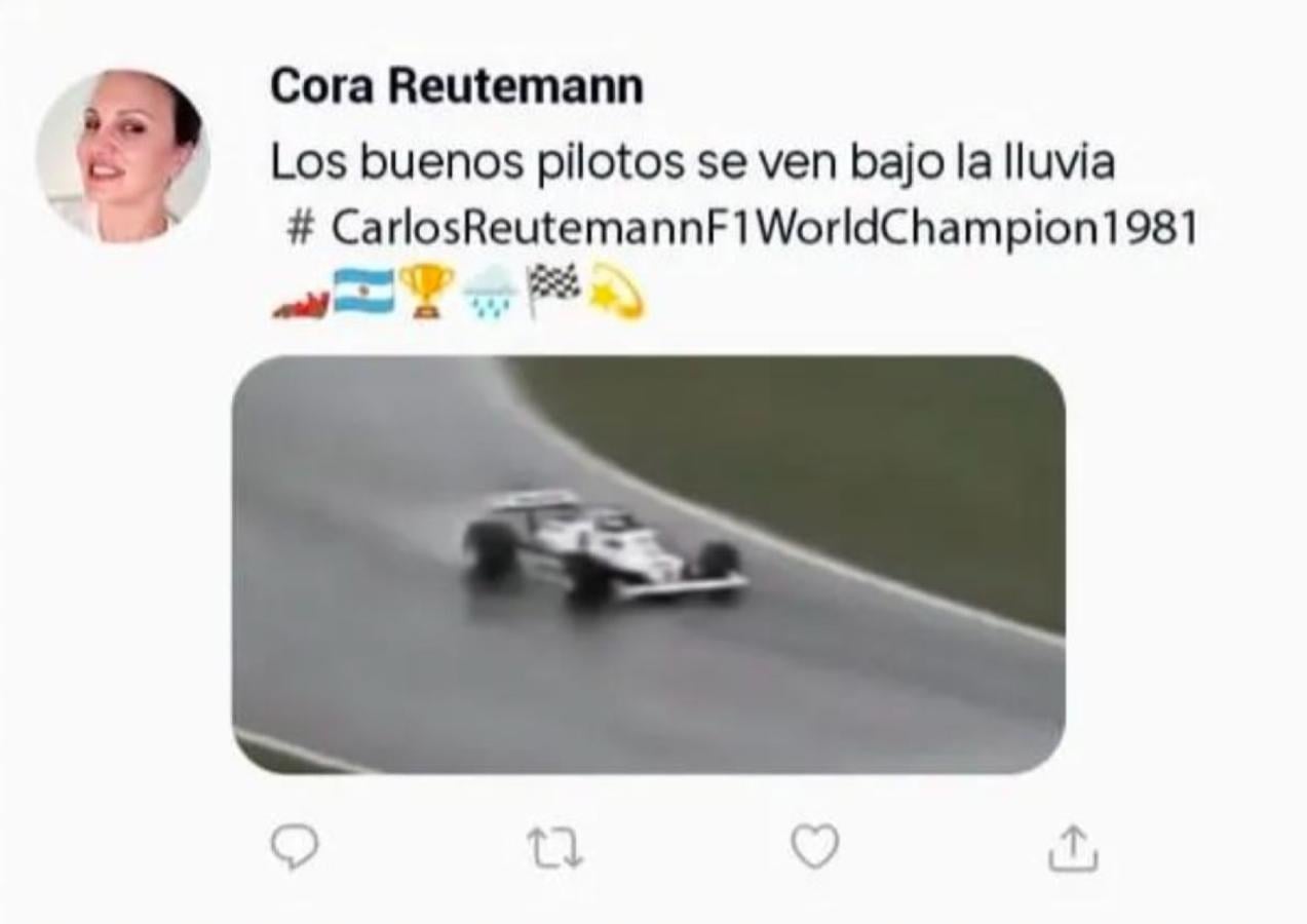 Imagen El inesperado posteo de la hija de Reutemann tras el GP de San Pablo.