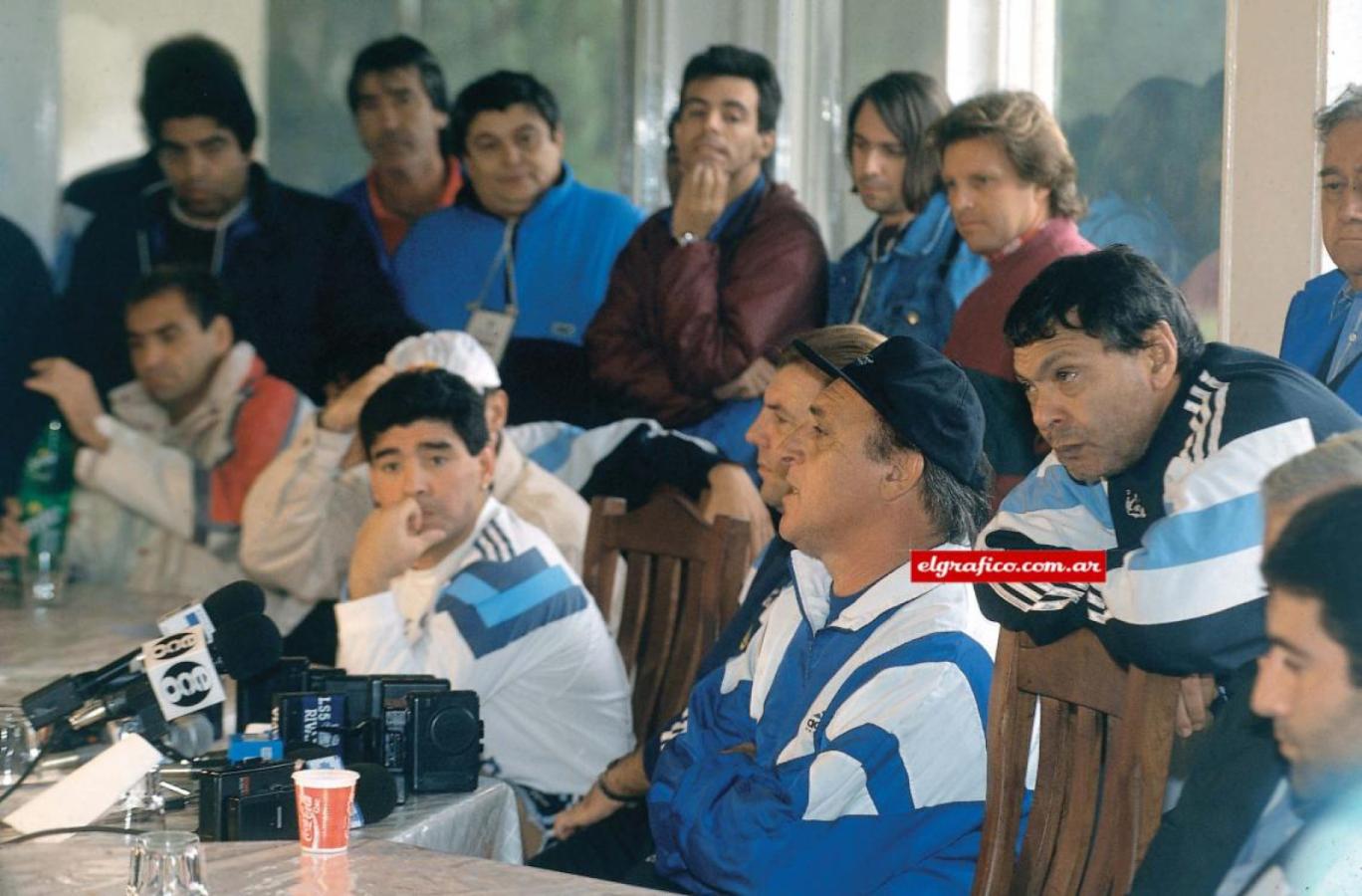 Imagen Galíndez, siempre cerca de Maradona
