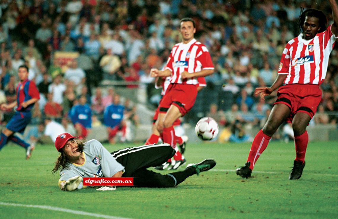 Imagen Al suelo por el Atlético de Madrid. El Mono dice que en la Liga no se aburrió para nada.