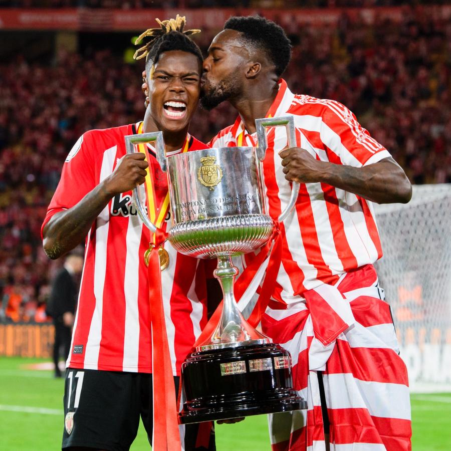 Imagen Nico e Iñaki. Los hermanos Williams celebran la obtención de la Copa del Rey 2023/24.