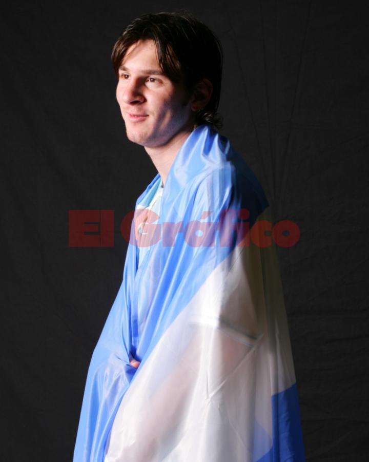 Imagen Messi, en 2006, en una nota con El Gráfico
