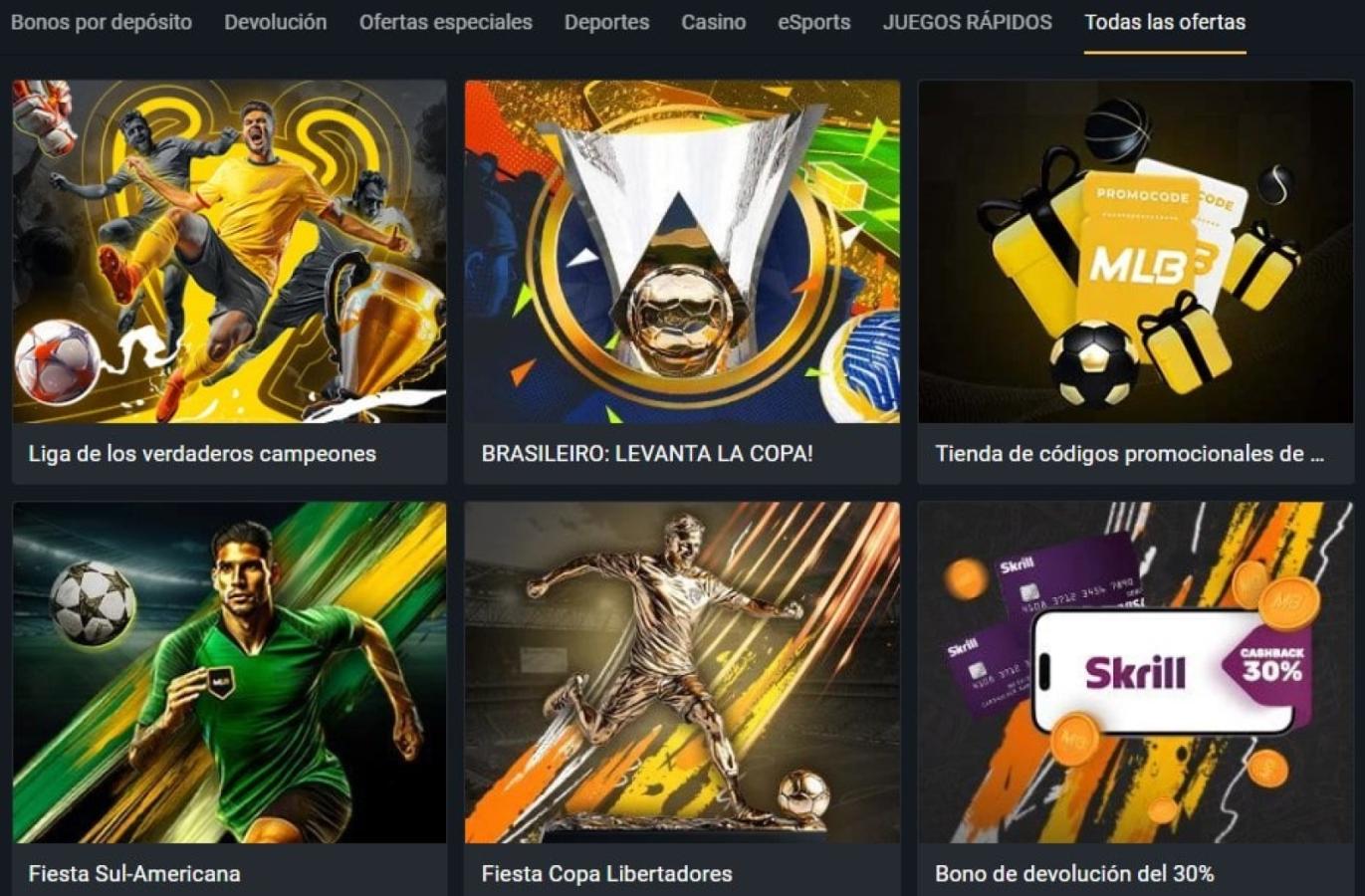 Imagen Ofertas en Melbet