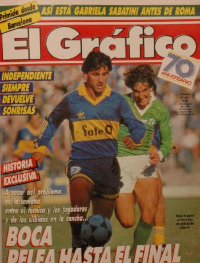 Imagen La primera tapa de Latorre en El Gráfico (edición 3631; 9 de mayo de 1989).