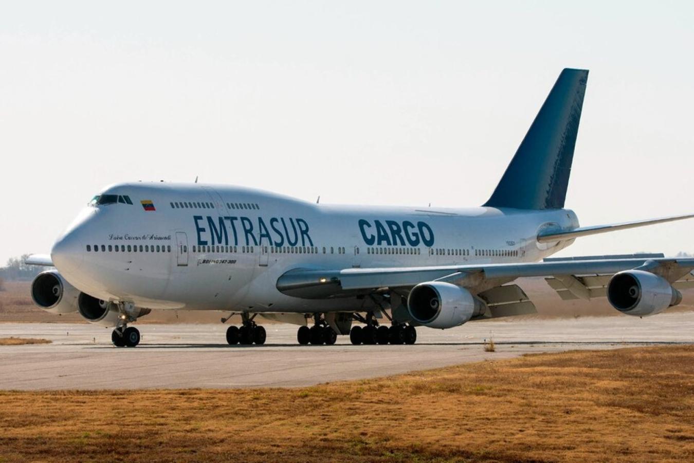 Imagen El avión venezolano incautado por Argentina y entregado a Estados Unidos.