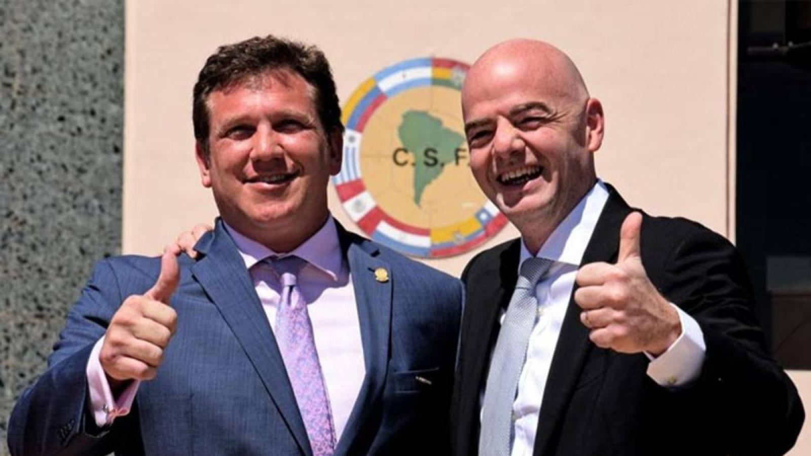 Imagen Infantino y Domínguez negocian con los clubes europeos. ¿Se jugará la doble fecha de eliminatorias sudamericanas?