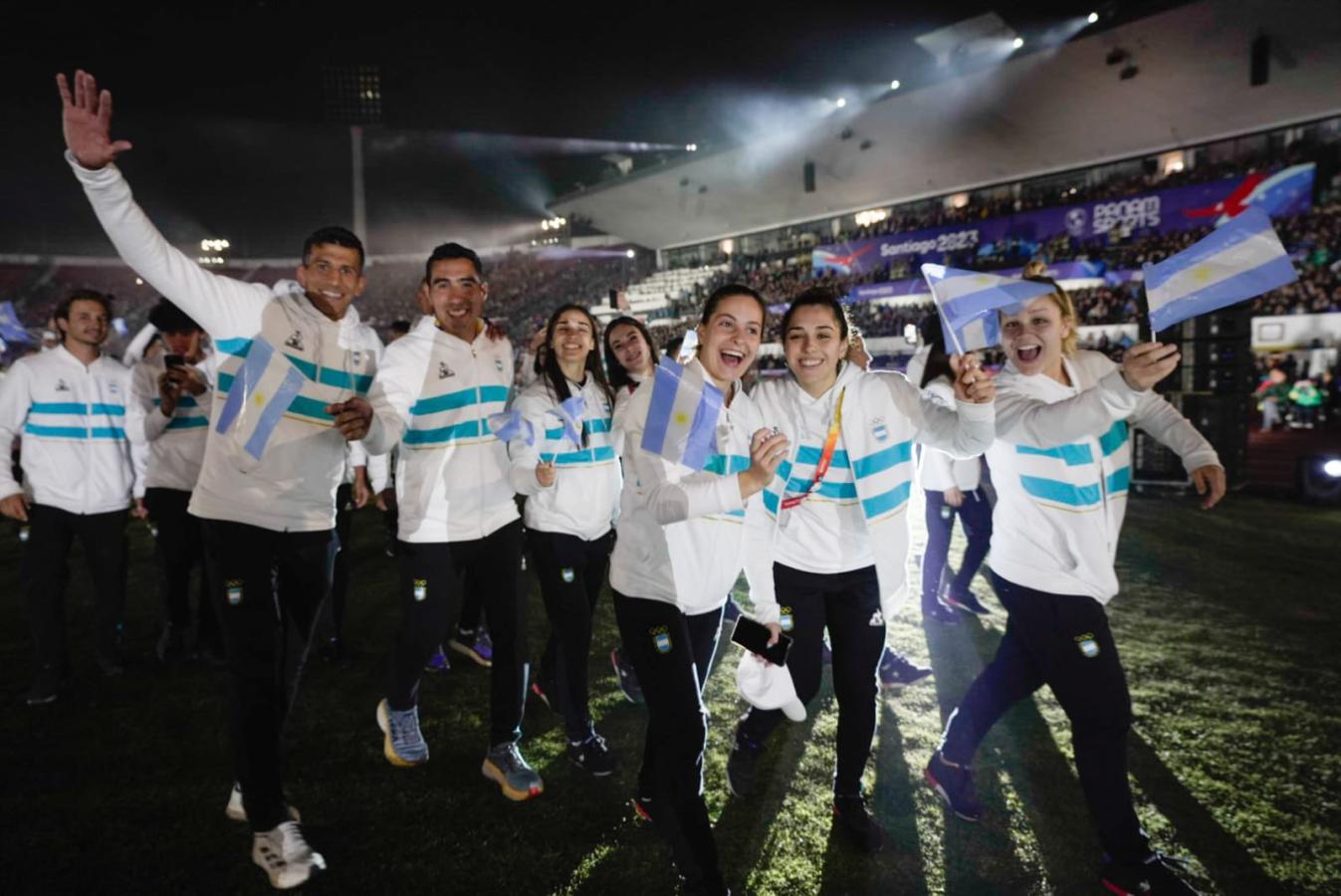 Imagen Los deportistas albicelestes presentes en la ceremonia
