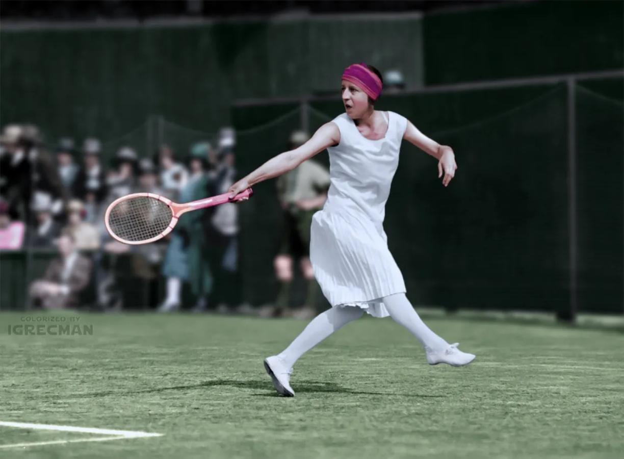 Imagen Suzanne Lenglen, una leyenda del tenis femenino.