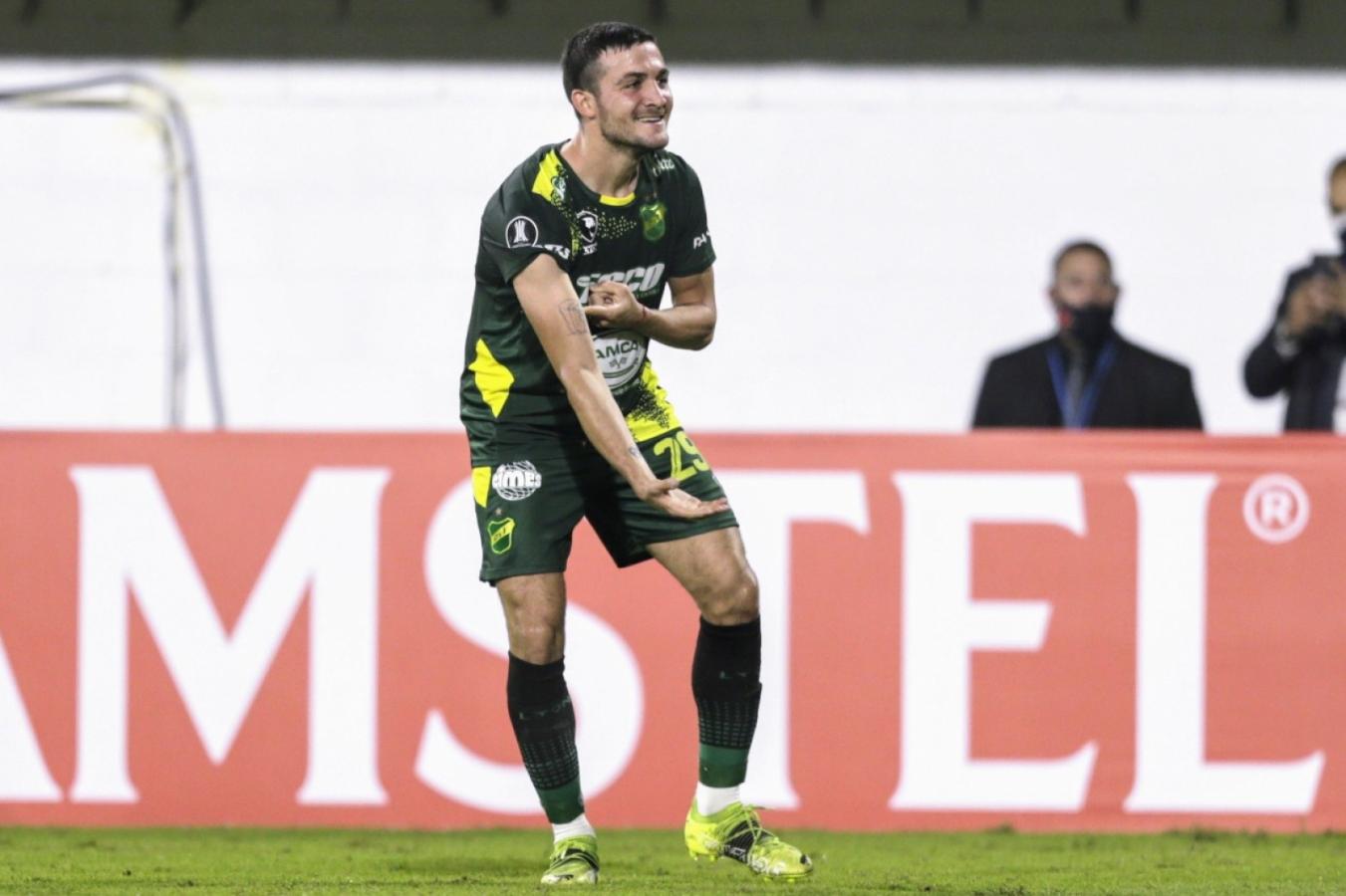 Imagen Pizzini festeja la apertura del marcador a los 33 minutos, tras una enorme jugada colectiva. Foto: Staff Images / Conmebol