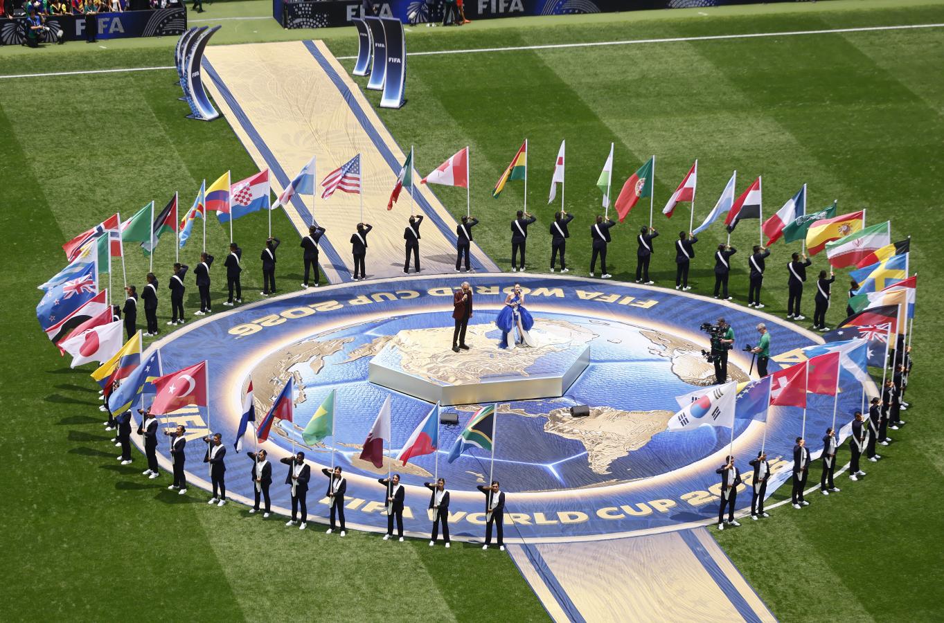 Imagen La ceremonia inaugural del Mundial 2026 (AFP).