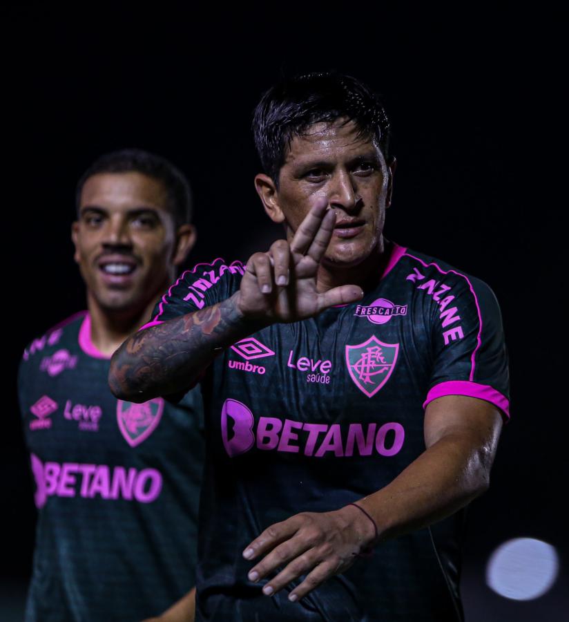 Imagen El primero de varios. Germán Cano inauguró su registro goleador de 2024. Foto: Marcelo Gonçalves/FFC