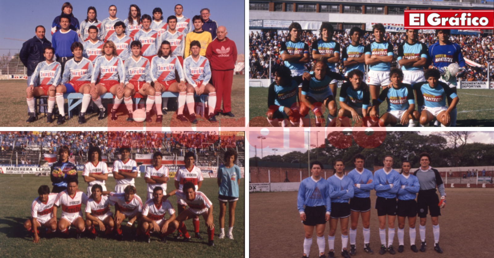 Imagen Arsenal (1992), All Boys (1986), Deportivo Morón (1992), Defensores Unidos (1992)