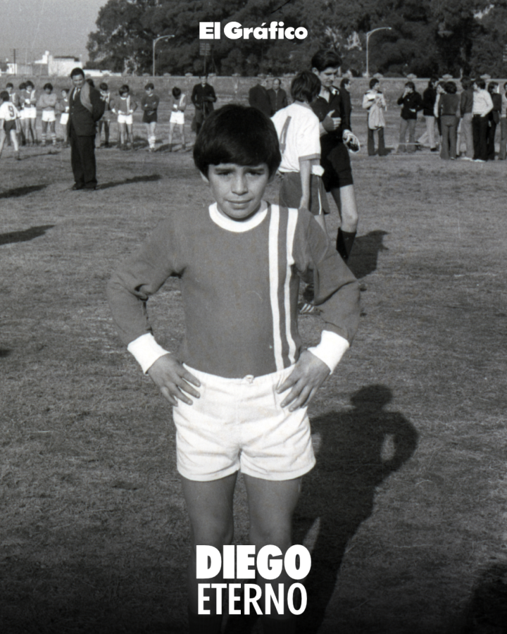 Imagen Diego Maradona en 1973 para El Gráfico