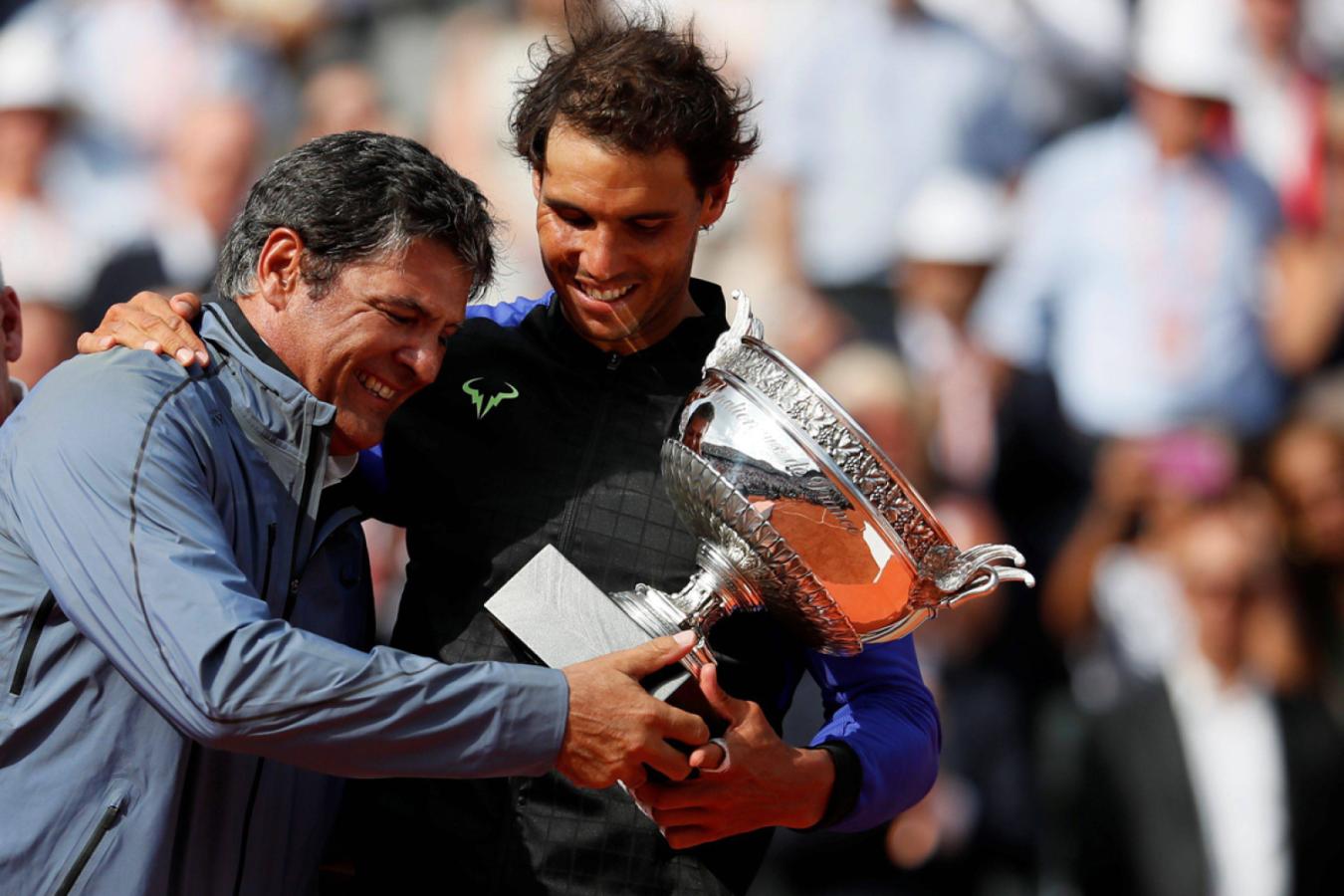Imagen Toni y Rafa, juntos en su enésima conquista de Roland Garros.