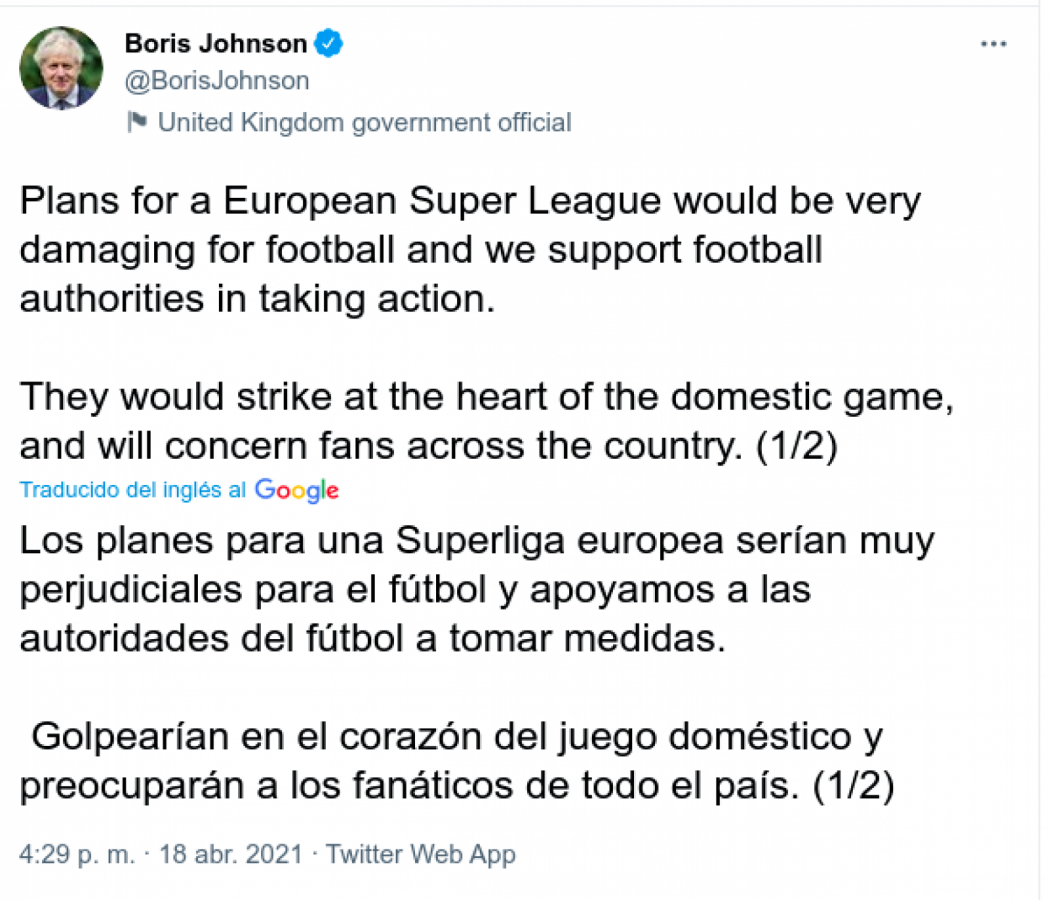 Imagen El premier británico también dio su opinión.