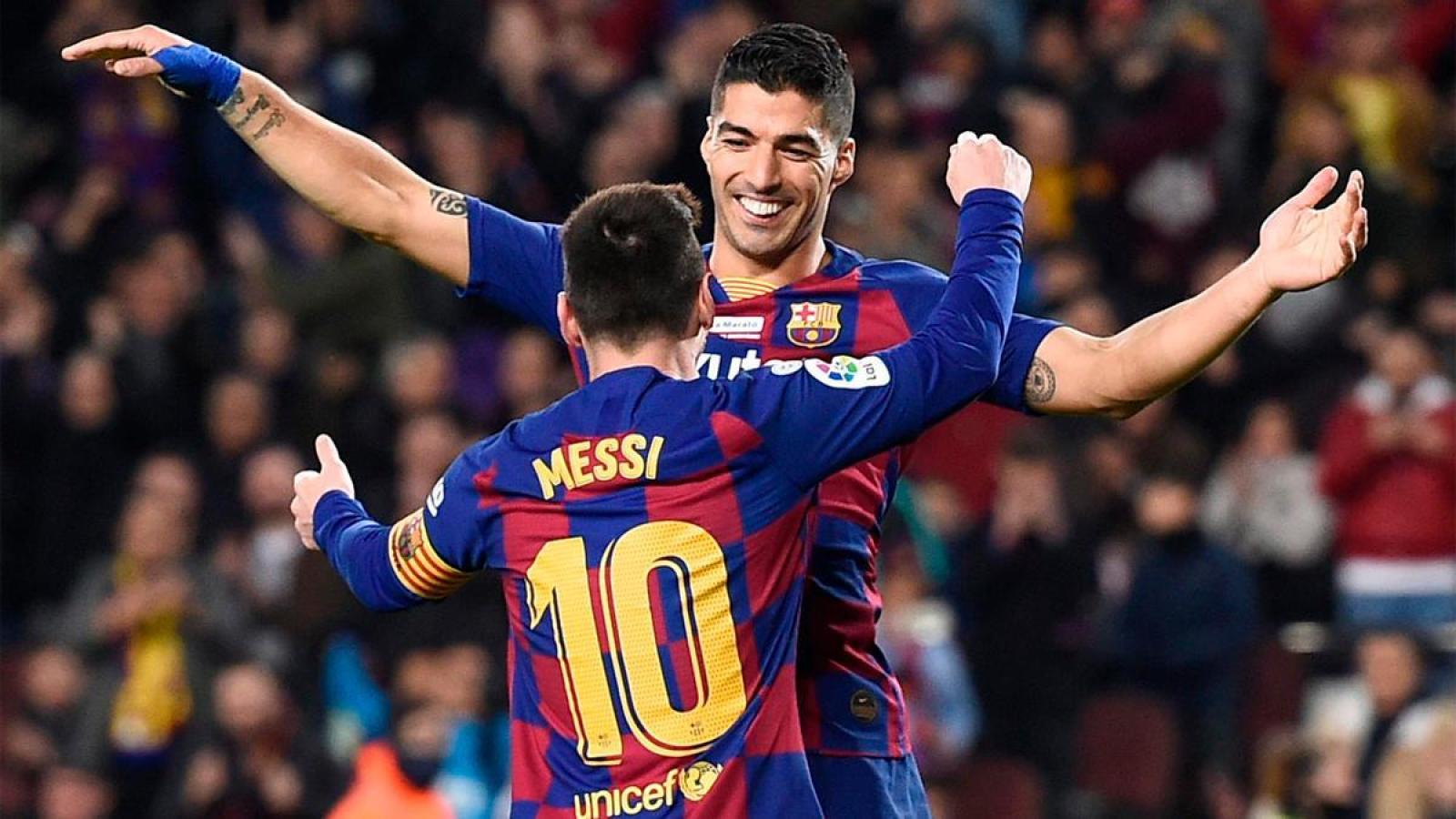 Imagen Entre Messi y Luis Suárez llevan marcados 1376 goles.