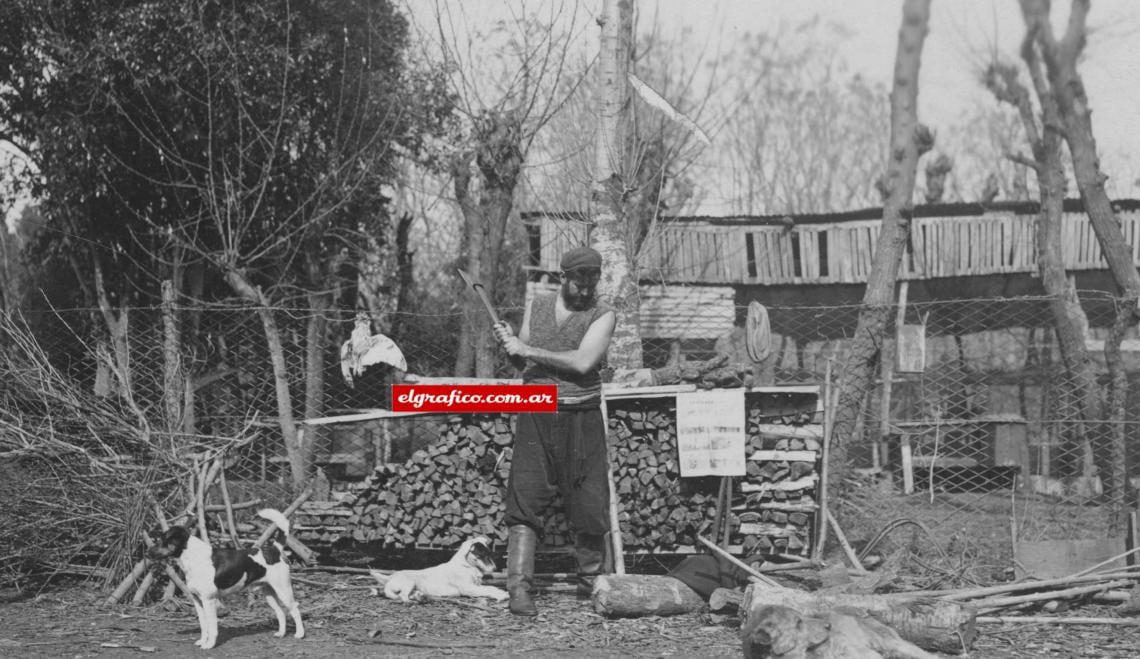 Imagen Una foto inédita y muy rara de Luis Ángel Firpo, con barba, preparandose para su vuelta al ring (1934)