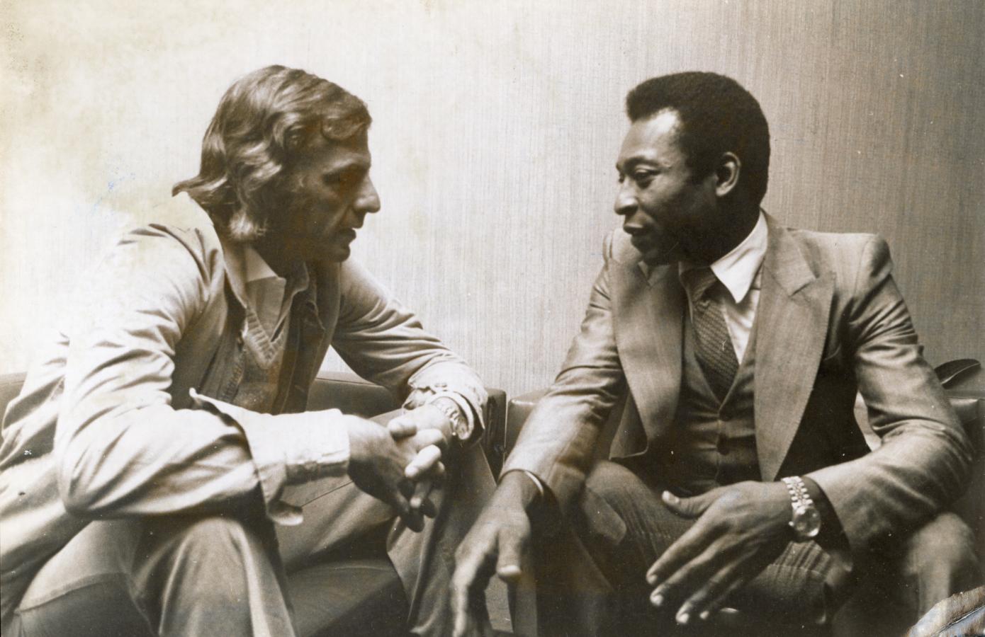 Imagen de Menotti y Pelé, el encuentro histórico