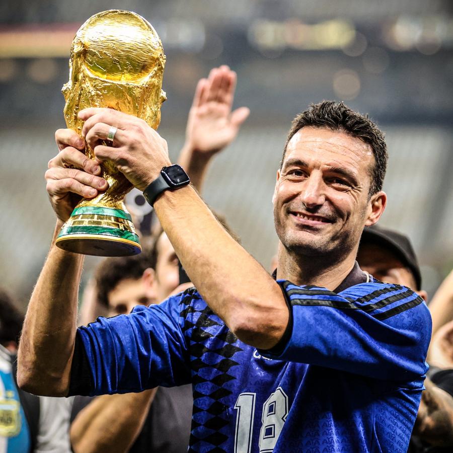 Imagen Scaloni y su obra magna: la Copa del Mundo de Qatar 2022.