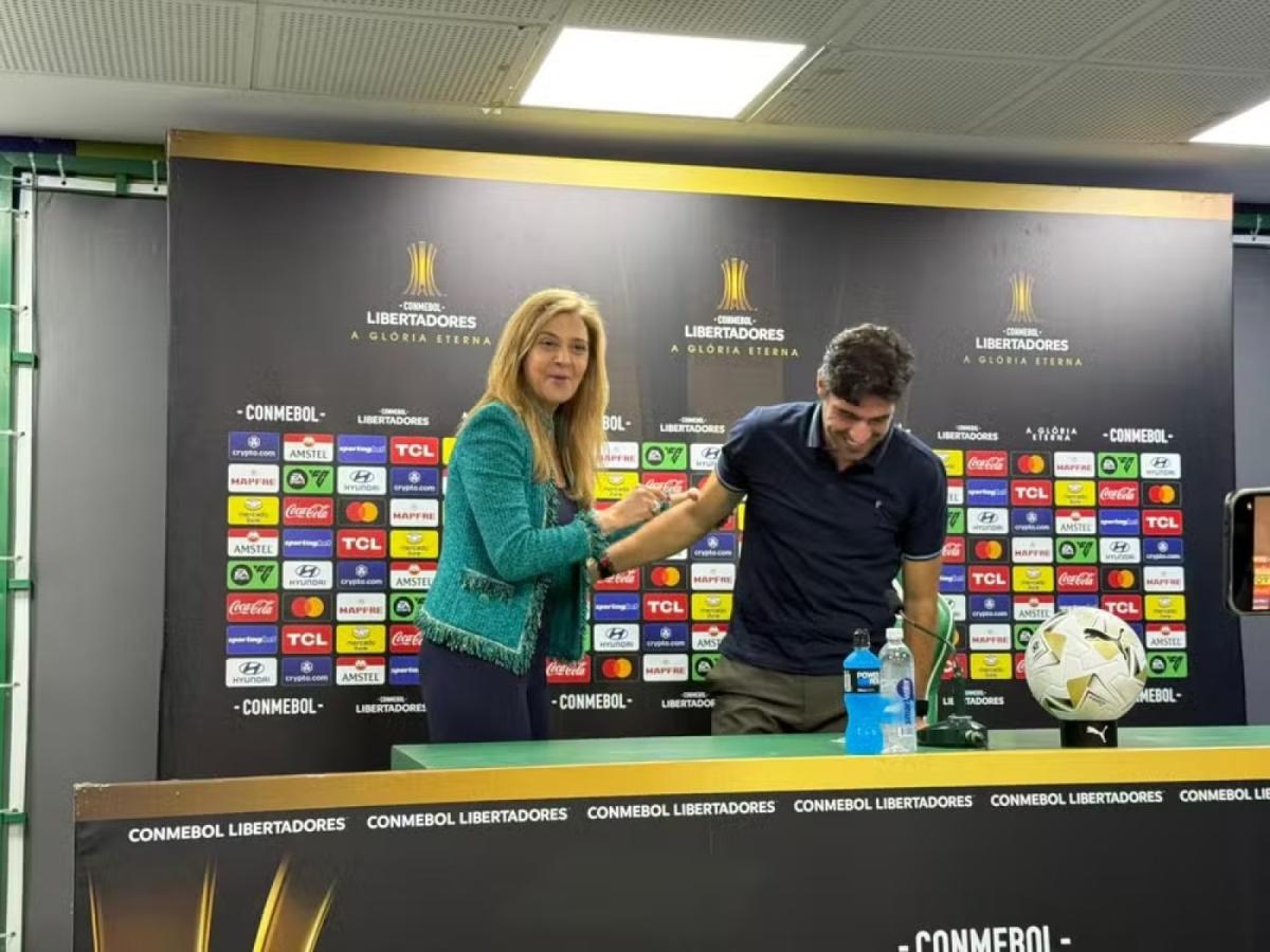 Imagen "Abel es el mejor entrenador de la historia de Palmeiras", dijo Leila. Foto: Camila Alves.