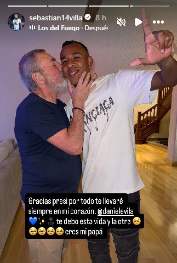 Imagen La despedida de Sebastián Villa de Independiente Rivadavia.