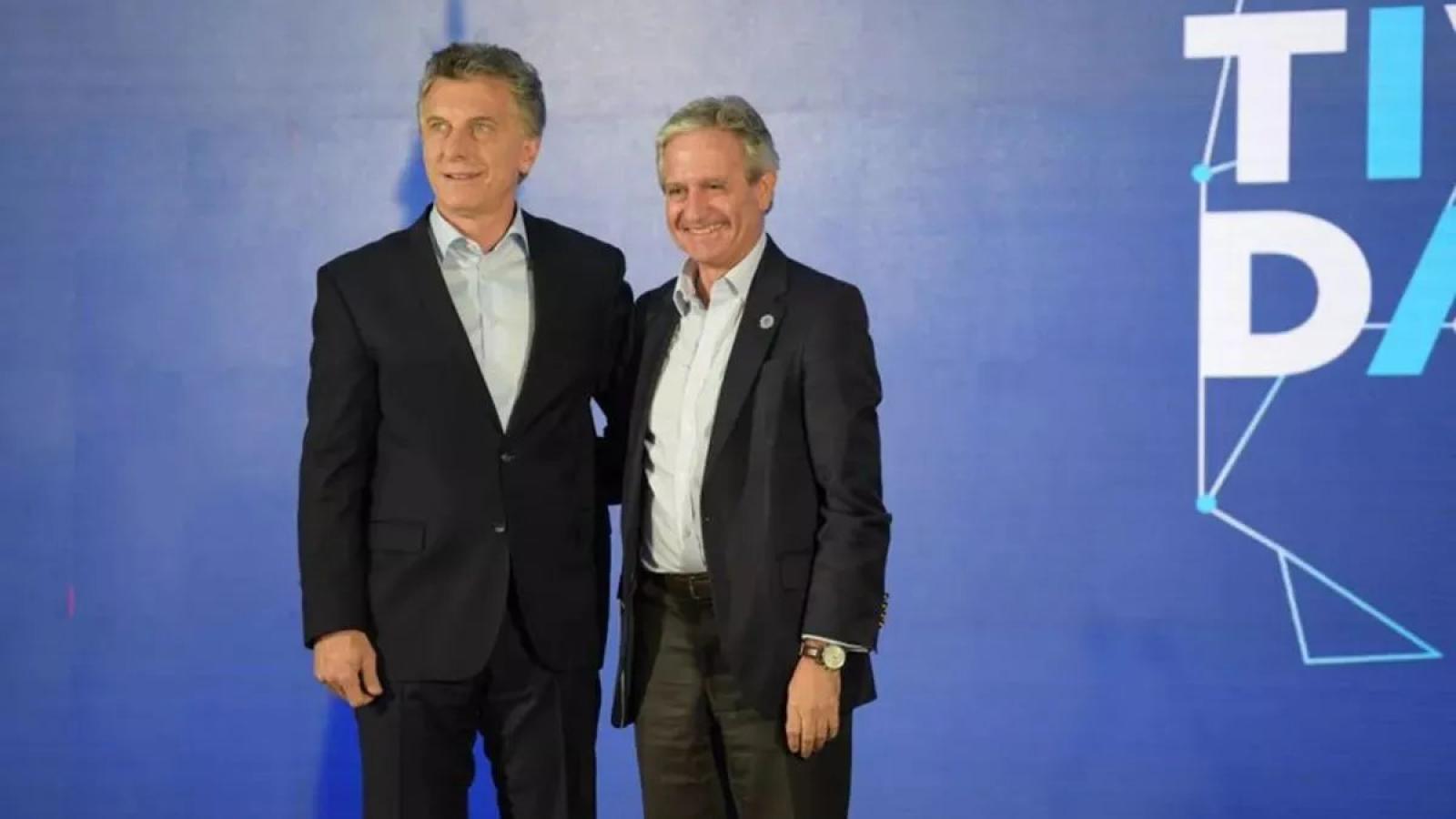 Imagen Mauricio Macri en la presentación de la fórmula que conformará junto con Andrés Ibarra.