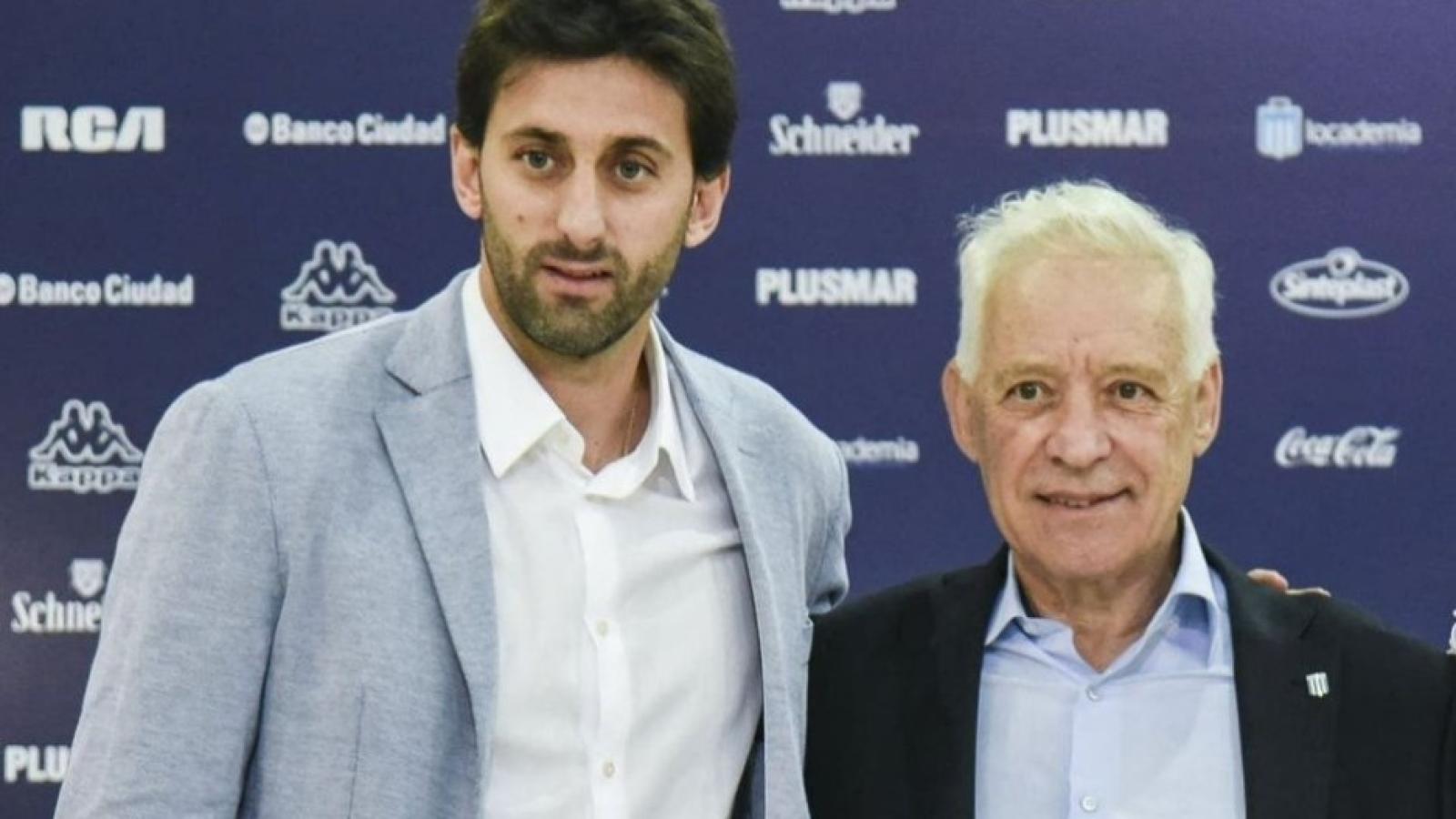 Imagen Blanco y Milito, las caras principales de las próximas elecciones en Racing.