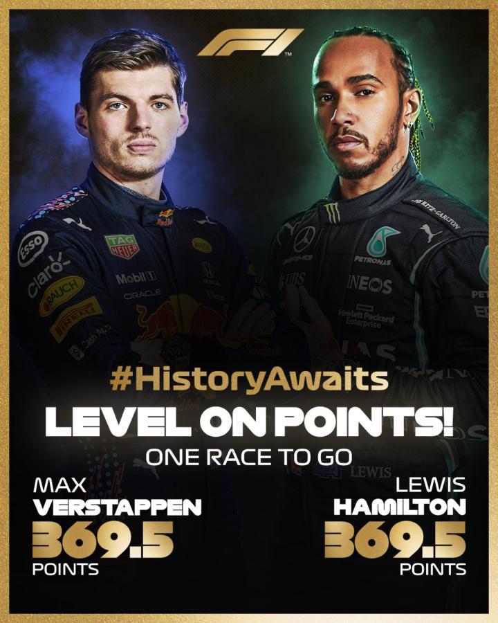 Imagen El afiche que eligió la F1 para la gran definición que tendrá el campeonato.
