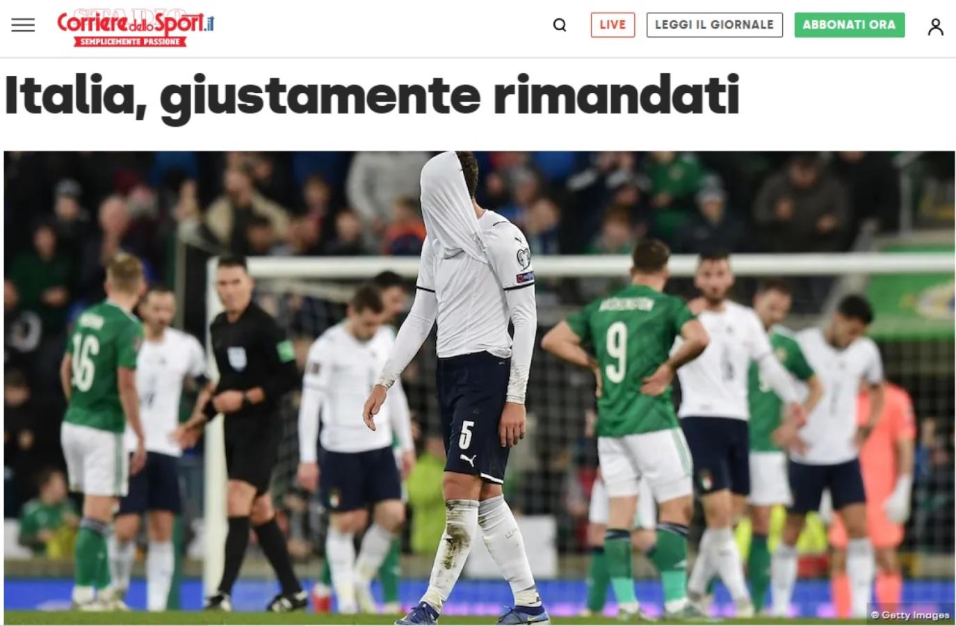 Imagen El portal de Corriere dello Sport