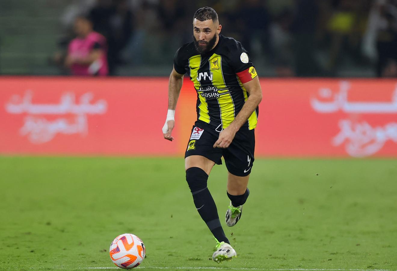 Imagen Desde su llegada a Al Ittihad, Benzema convirtió 12 goles en 20 partidos.