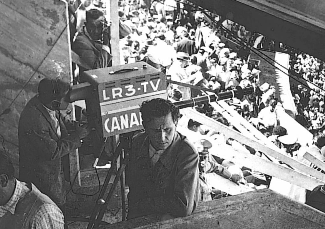 Imagen La primera cámara en un estadio.