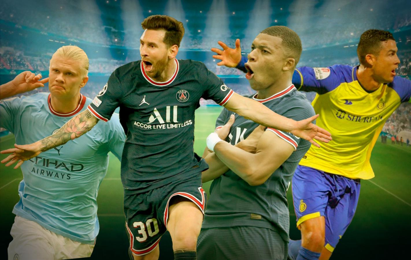 Imagen de Quién tiene mejor promedio de gol: Messi, Cristiano Ronaldo, Haaland o Mbappé