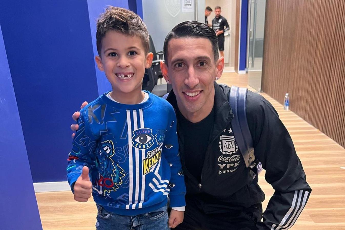 Imagen Di María, símbolo del equipo de Scaloni.