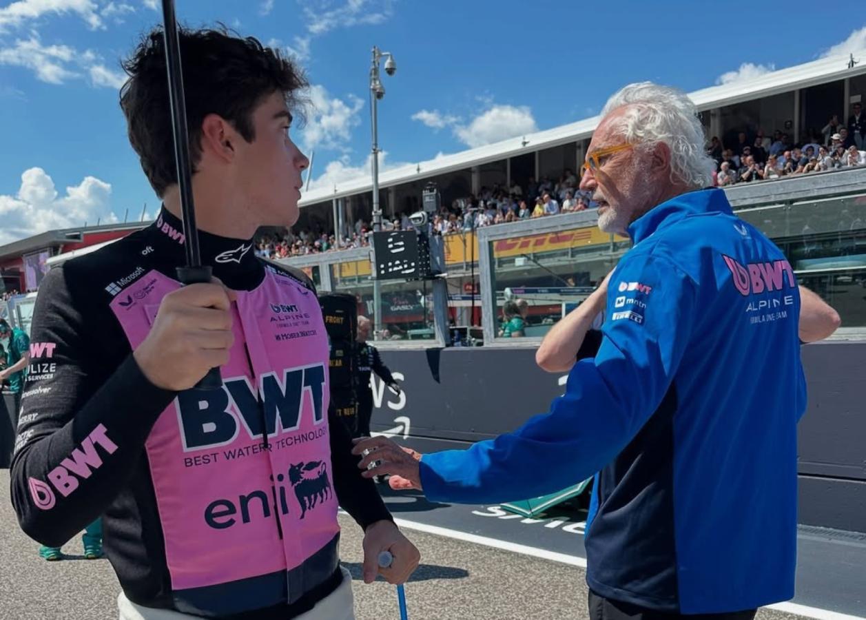 Imagen Briatore espera más de Colapinto pese a las dificultades del auto.