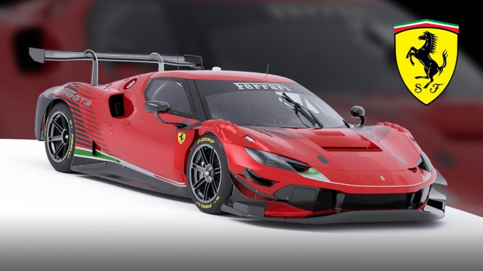 Imagen La Ferrari 296 GT3 con la que Verstappen correrá en la Nürburgring Endurance Series (NLS).