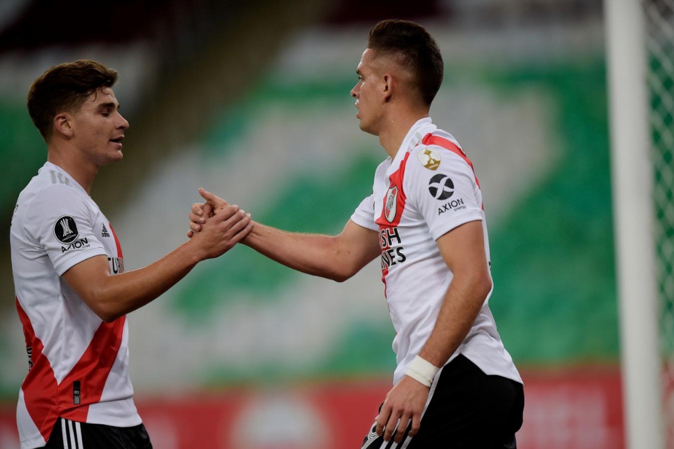 Imagen Álvarez y Borre, la dupla de ataque de River. Gallardo paró un 4-4-2 en el Maracaná. Foto: Staff Images / CONMEBOL